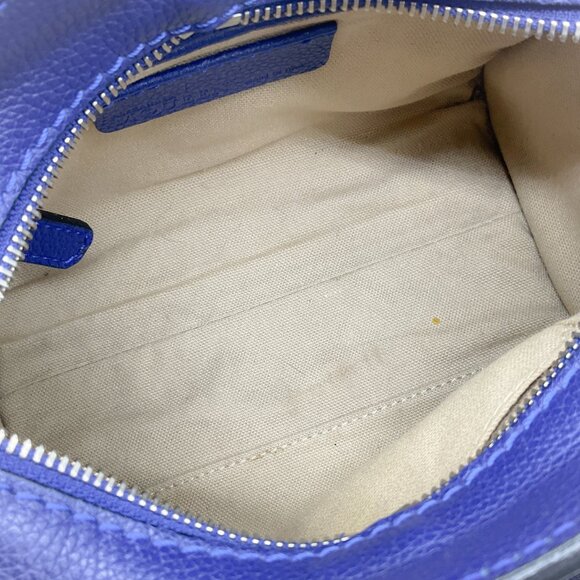 Alexander McQueen Blue Leather Mini Padlock Two Way Bag - Picture 10 of 10